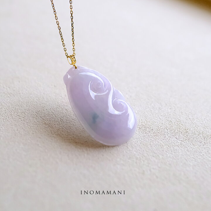 楽天市場】翡翠 (ヒスイ) × K18YG ペンダントトップ 『INOMAMANI』如意 