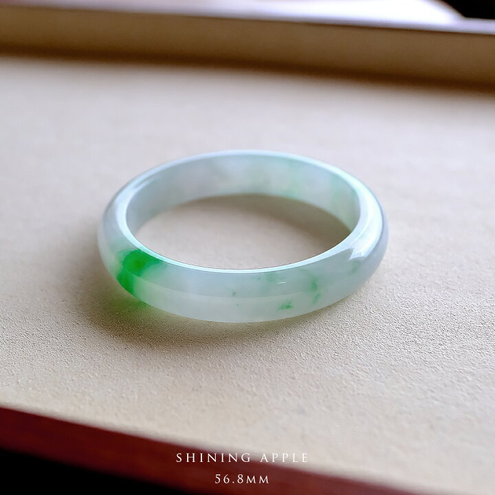 楽天市場】翡翠(ひすい)バングル (円形/内径56.8mm) 『SHINING APPLE 