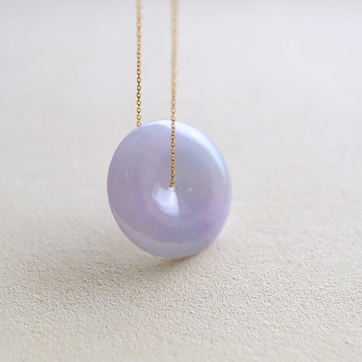 楽天市場】翡翠 (ヒスイ)玉璧ペンダントトップ 『ETERNAL PURPLE LAKE 