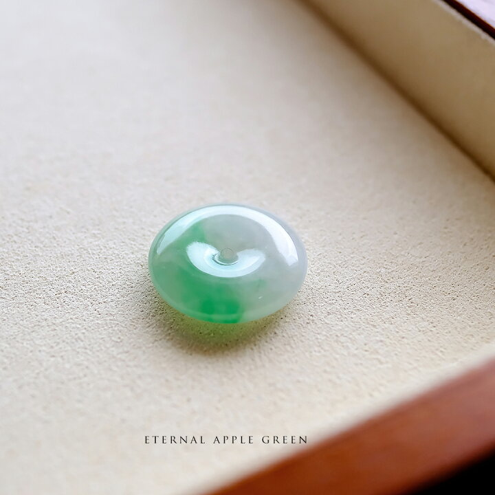 楽天市場】翡翠 (ヒスイ)玉璧ペンダントトップ 『ETERNAL APPLE GREEN 