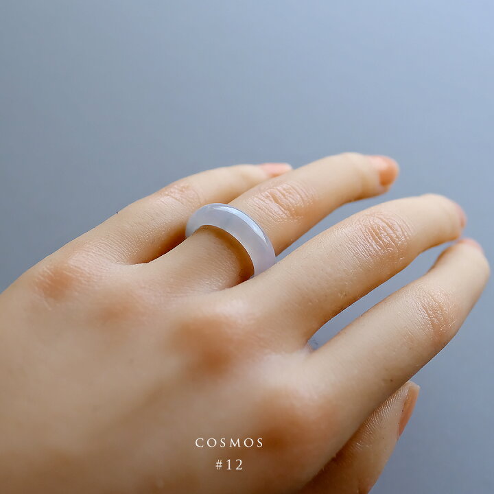 楽天市場】翡翠 (ヒスイ)くりぬきリング 『COSMOS』 (12号/氷翡翠 