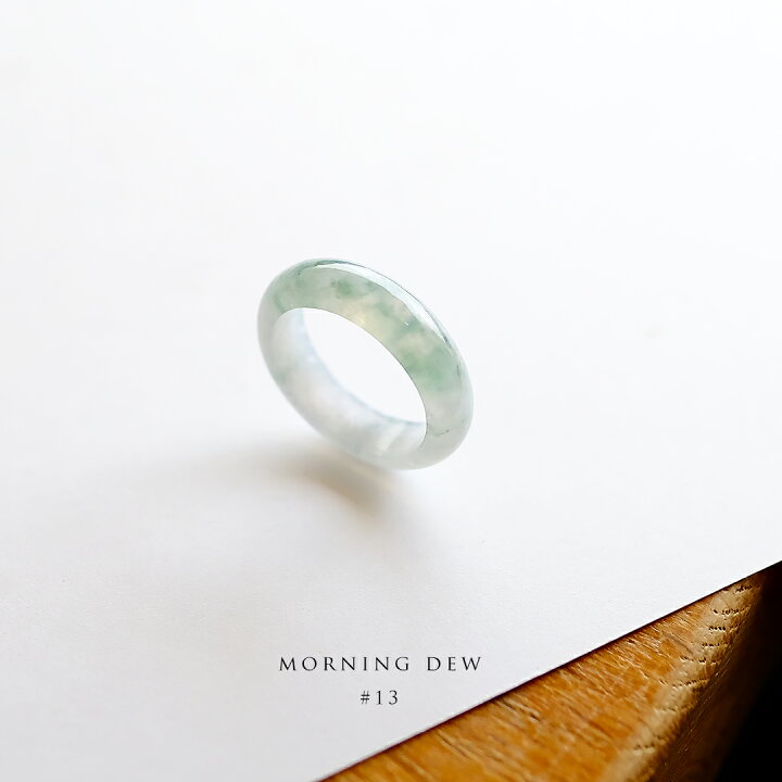 楽天市場】翡翠 (ヒスイ)くりぬきリング 『MORNING DEW』 (13号 