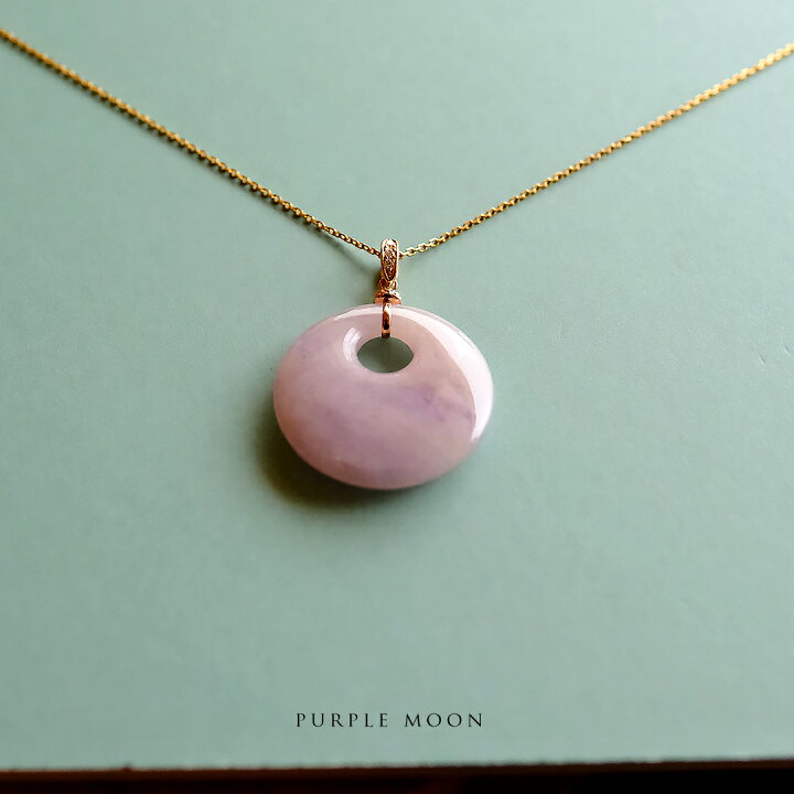 楽天市場】翡翠(ヒスイ)×ダイヤモンド×K18PGペンダントトップ『PURPLE  