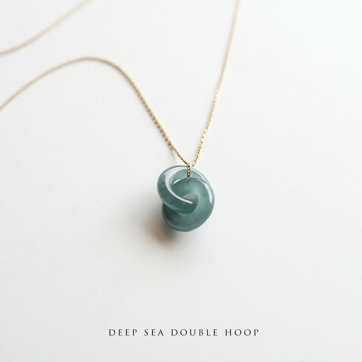 楽天市場】翡翠 (ヒスイ) 玉璧 ペンダントトップ ダブルフープ『DEEP 