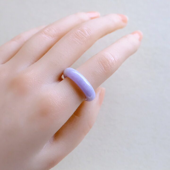 楽天市場】翡翠 (ヒスイ)くりぬきリング 『LAVENDER FARM』 (16号 