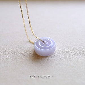 翡翠 (ヒスイ)玉璧ペンダントトップ 『SAKURA POND』 アイシーピンク翡翠 フープ 一点物 ミャンマー産天然ひすい ジェダイト 高品質 無着色 天然石 5月誕生石 希少 国石 ギフト プレゼント お守