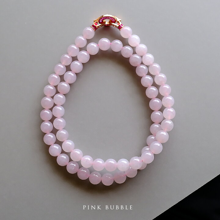 楽天市場】翡翠 (ヒスイ) ネックレス / パーツ『PINK BUBBLE 