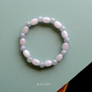翡翠(ヒスイ) 丸玉ブレスレット『MELODY』(ピンクラベンダー&ブルーラベンダー翡翠/内周16cm)一点物 無着色 上質 ミャンマー産 天然ひすい ジェダイト 硬玉 天然石 パワーストーン 5月誕生