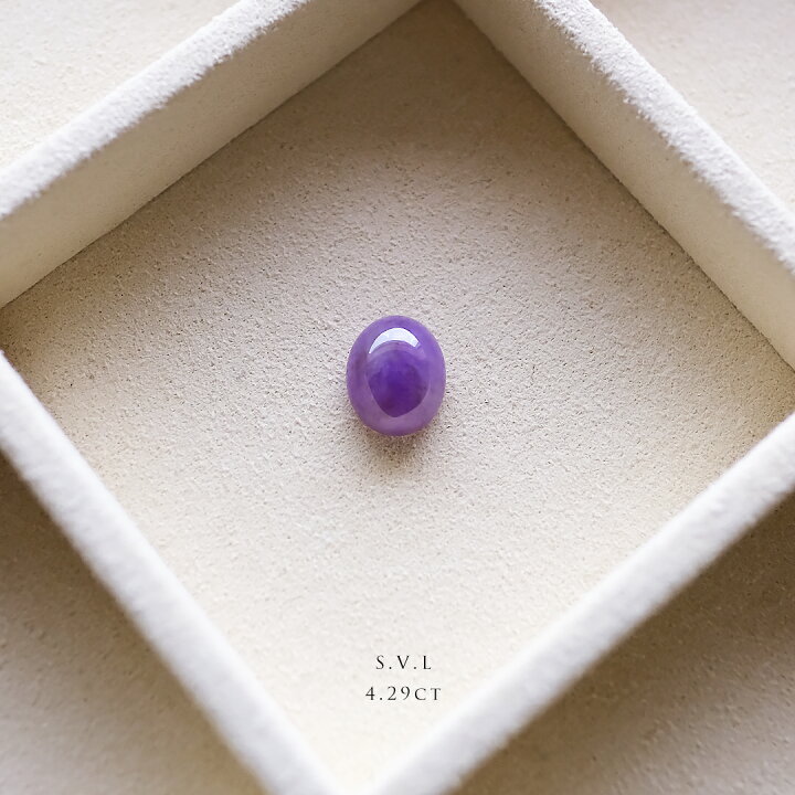 楽天市場】翡翠（ヒスイ）ルース『S.V.L』（4.29ct/ラベンダー翡翠 