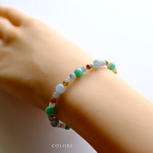 �Ő�(�q�X�C) �ۋʃu���X���b�g�wCOLORS�x�i�u���[�O���[�����O���[�����C�G���[���I�����W���X�Ő�/����15.5cm�j��_�� �����F �㎿ �~�����}�[���O�A�e�}���Y �V�R�Ђ��� �W�F�_�C�g �d�� 