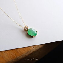 楽天市場】18金 ネックレス（種類（宝石）ジェイド・翡翠 