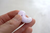 【さざれし工房】 翡翠 (ヒスイ) 勾玉「しらゆき」(33.0mm/ピンクラベンダー翡翠)ミャンマー産天然ひすい…
