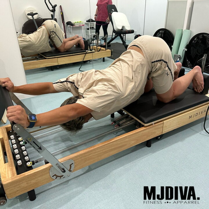 楽天市場】MJDIVA 折りたたみ式 ピラティスマシン リフォーマー 