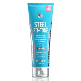 ボディ引き締めクリームSTEELFIT Fit + Tone Body Firming and Contouring Lotion【Pink Pomelo】ダイエット むくみ予防 マッサージ リラックス ボディクリーム 保湿クリーム つるつる美肌 スリム 理想の体 脂肪 保湿 高品質 天然ビタミン ヨガ 筋トレ