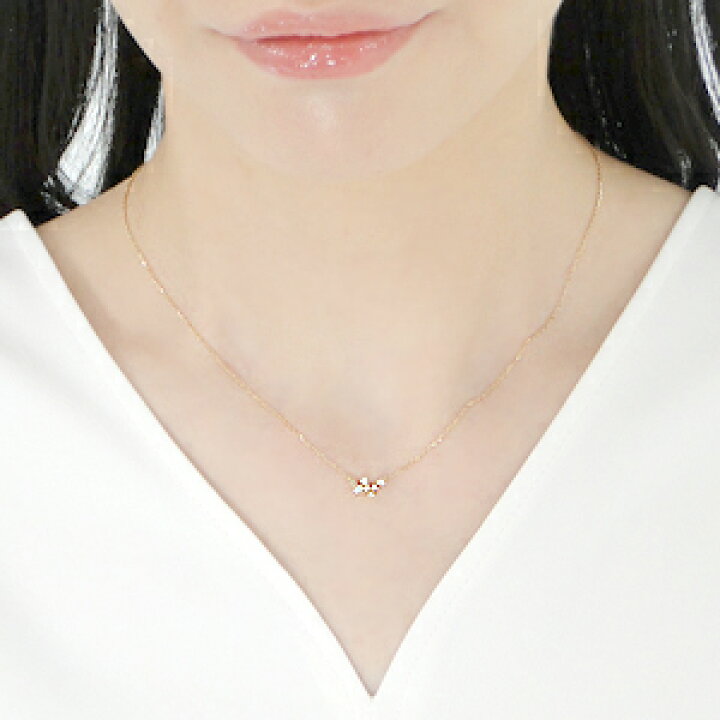 楽天市場】【送料無料】K18 ダイヤ0.10ct ネックレス流れ星 ネックレス 