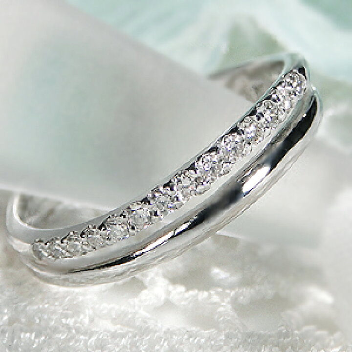 楽天市場】【送料無料】Pt950【0.17ct】2ライン ダイヤモンド 