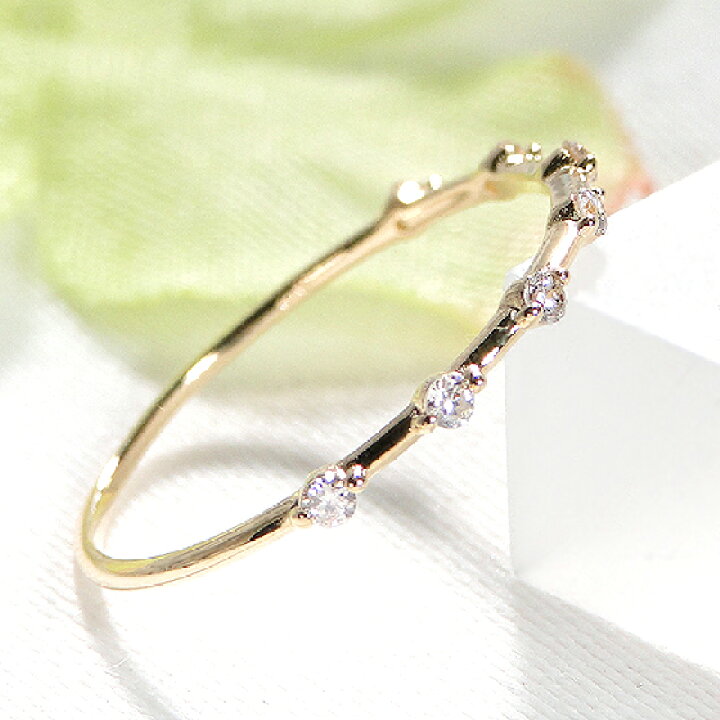 楽天市場】【送料無料】K18YG【0.10ct】ダイヤモンド ステーション 