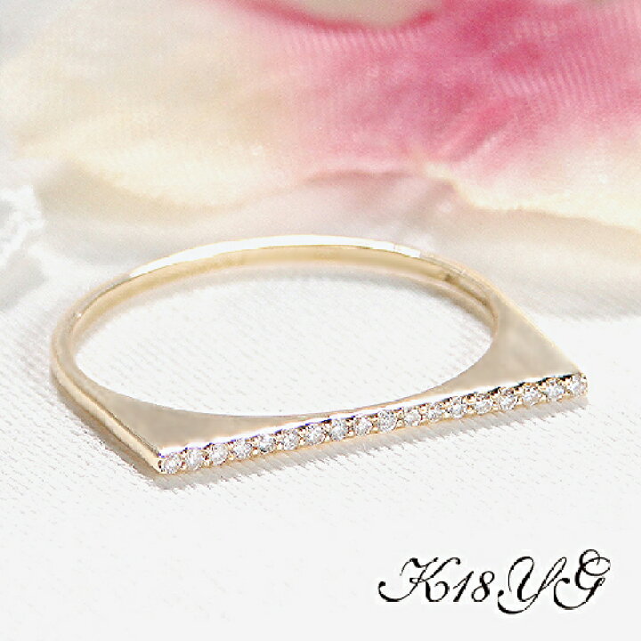 楽天市場】【送料無料】K18YG【0.05ct】ダイヤモンド バーデザイン  