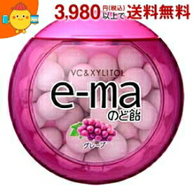 味覚糖 e-maのど飴 グレープ 33g丸型容器×6入 【イーマ】