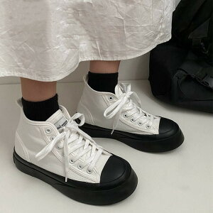 スニーカー レディース メンズ 白 黒 おしゃれ キャンバス 靴 疲れにくい ハイカット シューズ カジュアル