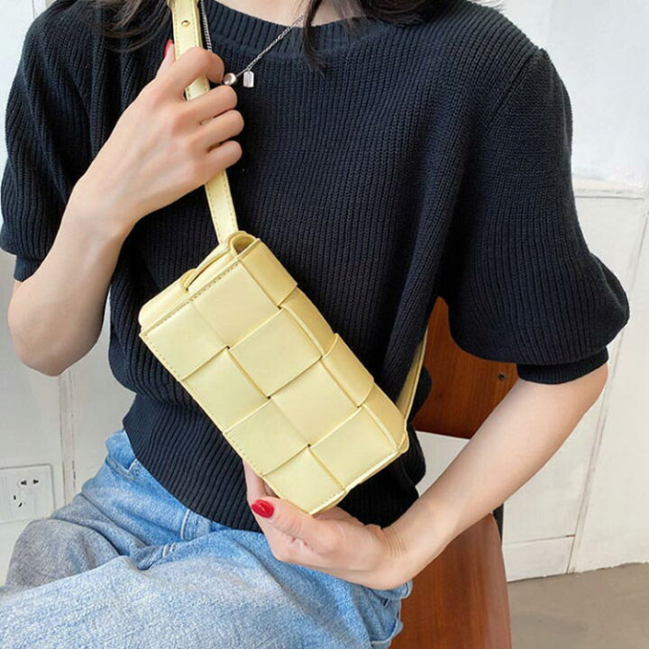 楽天市場】編み込み バッグ ショルダーバッグ レディース PUレザー  