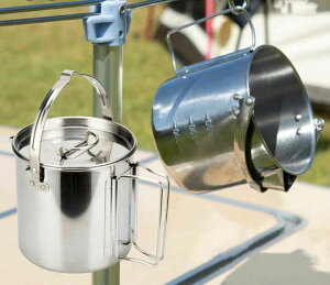 アウトドア 寸胴型 クッカー 収納袋付き 直火 ポット やかん 容量1.2L ステンレス 湯沸かし キャンピングケトル コーヒー キャンプ BBQ 調理器具