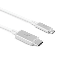 【ポイント10倍】moshi USB-C to HDMI Cable (2m) White 60Hz リフレッシュレート HDR 多チャンネルデジタルオーディオ サポート
