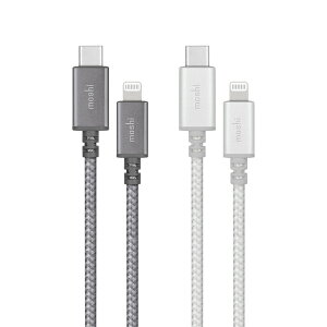 iPhone iPad  MacBook ProUSB-CA_v^[֐ڑł ϋvP[u moshi Integra USB-C to Lightning 1.2 m