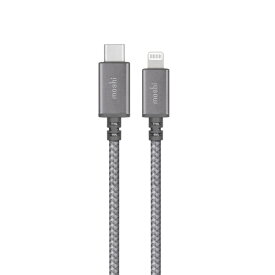 【ポイント10倍】iPhone iPad を MacBook ProやUSB-Cアダプターへ接続できる 高耐久性ケーブル moshi Integra USB-C to Lightning 25cm (Titanium Gray)