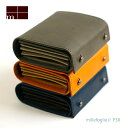 エムピウ ミッレフォッリエ メンズ レディース 二つ折り財布 m+ millefoglie ll P30 ウォレット 本革 革財布 小さい かわいい 日本製 コインポケット付き フォーマル エレガント ハンドメイド イタリアンレザー ギフト プレゼント 父の日 敬老の日 母の日