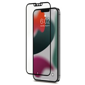 【クリアランスSALE・在庫限り】反射 防汚防止艶消しスクリーンプロテクター 簡単貼り付け edge-to-edge moshi iVisor AG for iPhone 13 Pro Max mo-ivipul-bk