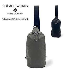�y�|�C���g10�{�z �{�f�B�o�b�O �����Y ���������� �y�� ���ꂢ�� �����V�����_�[�o�b�O �V�����_�[�o�b�O �����Y �V���v�� �X�����O�p�b�N SQUALO WORKS Nylon OX SIMPLE SLING PACK ���s ���i�g�� �M�t