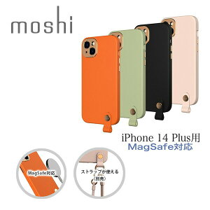 iPhone 14 Plus Apple MagSafe�Ή� US�~���^���[ �O���[�h �����h�~ �X�g���b�v���[�v���� ���V �A���g�� moshi Altra for iPhone 14 Plus �X�g���b�v�ʔ�