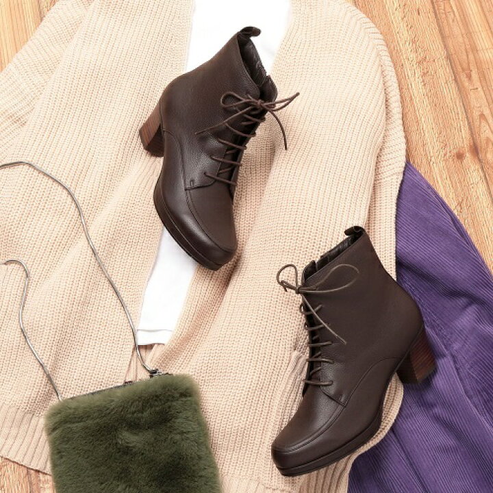 楽天市場 Ing イング 靴 シューズ レディース ブーツ 送料無料 本革 ショートブーツ レースアップ サイドファスナー Igsv980 23cm 23 5cm 24cm 24 5cm 靴と服と雑貨の ミュージュ