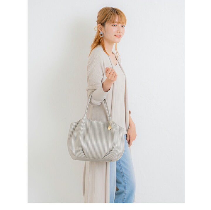 楽天市場】BASE ベース 公式 プリーツ トートバッグ 2way プリーツ 