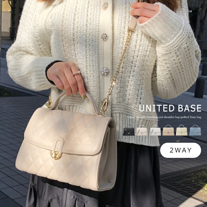 楽天市場】BASE ベース 公式 キルティング ショルダーバッグ 