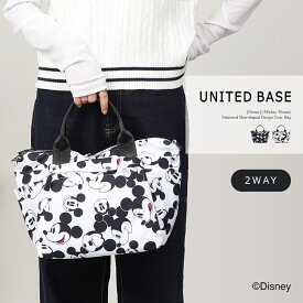 【 Disney / ディズニー 】 ミッキーマウス 総柄 2way トート