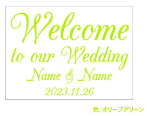 yKpXebJ[tz EH[XebJ[ Wedding EFfBO Welcome to our wedding MTCY  EFJ{[h EGfBOJ[h p KX  DIY Zt wall sticker k AN