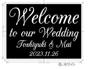 yKpXebJ[tz EH[XebJ[ Wedding EFfBO Welcome to our wedding MTCY  EFJ{[h EGfBOJ[h p KX  DIY Zt wall sticker k AN