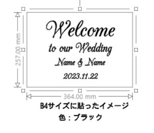 yKpXebJ[tz EH[XebJ[ Wedding EFfBO Welcome to our wedding STCY  EFfBO  EFJ{[h J[h p KX  wall sticker  
