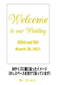yKpXebJ[tz EH[XebJ[ Wedding EFfBO SVbN^Cv Welcome to our wedding STCY  EFJ{[h J[h p KX  wall sticker   DIY 