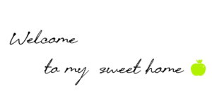 EH[XebJ[ Welcome to my sweet home  STCY p At@xbg green apple  KX  Ki wall sticker ǃfR k ͂EH[XebJ[ mg[  [