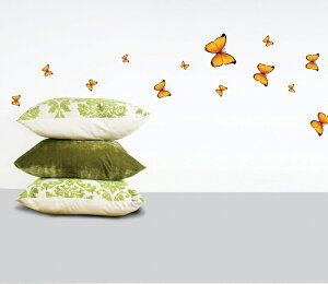 EH[XebJ[ CG[傤傤  EH[XebJ[ 傤 Jt o^tC butterfly yellow F V[ t CX^f [  wall sticker home spring