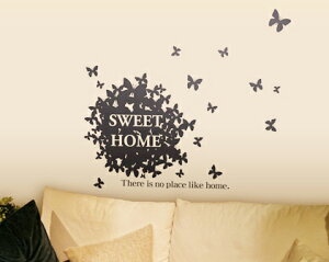 ���݌ɂ̂� �E�H�[���X�e�b�J�[ �� �䂤�p�b�N�������� �E�H�[���X�e�b�J�[ �k�� ���傤 SWEET HOME �X�C�[�g�z�[�� �]�ʎ� �C���e���A �E�B���h�E�X�e�b�J�[ �� ������� wall sticker sweet home