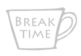 ウォールステッカー おしゃれ BREAK TIME コーヒー カップ coffee cup ブレイクタイム 休憩時間 休息 転写式 英字 メール便 送料無料 部屋 room キッチン ダイニング モノトーン ワンポイント シール