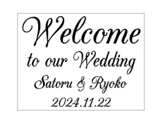 yKpXebJ[tz EH[XebJ[ Wedding EFfBO Welcome to our wedding SSTCY  EFJ{[h EGfBOJ[h p KX  DIY Zt wall sticker AN