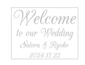 yKpXebJ[tz EH[XebJ[ Wedding EFfBO Welcome to our wedding SSTCY  EFJ{[h EGfBOJ[h p KX  DIY Zt wall sticker AN