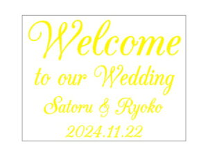 yKpXebJ[tz EH[XebJ[ Wedding EFfBO Welcome to our wedding SSTCY  EFJ{[h EGfBOJ[h p KX  DIY Zt wall sticker AN