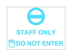 �E�H�[���X�e�b�J�[ STAFF ONLY �X�^�b�t�I�����[ �]�ʎ� �p�� �h�A�T�C�� �֌W�҈ȊO��������֎~ ���[���� �������� �J�b�e�B���O�V�[�g���� ���m�g�[�� ������� ��� �I�t�B�X office door sign