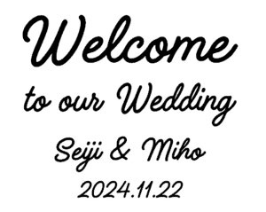 yKpXebJ[tz EH[XebJ[ Wedding EFfBO Welcome to our wedding B^Cv STCY  EFJ{[h J[h p KX  wall sticker   DIY Zt A